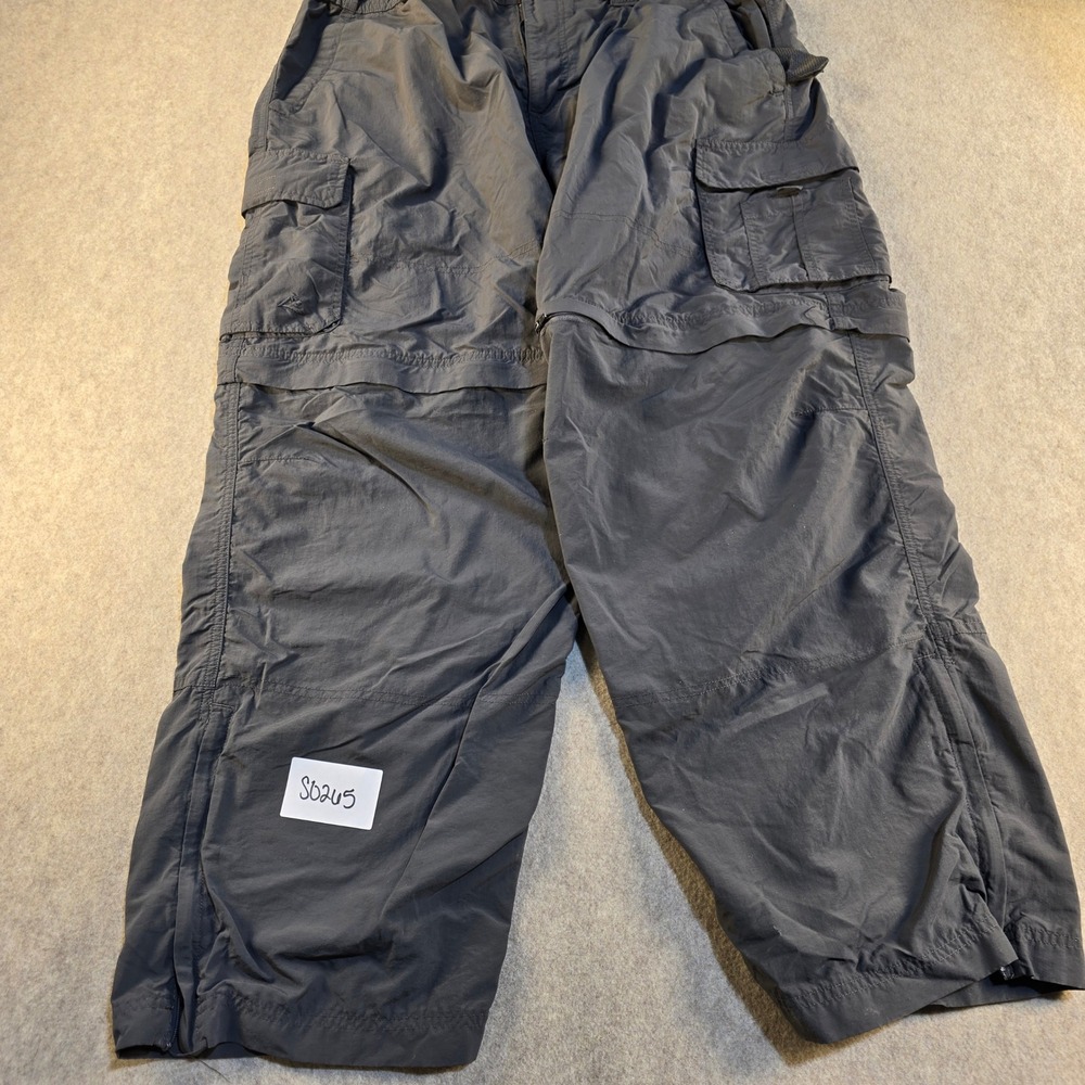 Alpine Design Mens 38x30 Convertible Hiking Cargo Pants Gray Zip Off Shorts